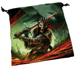 Deluxe Dice Bag: Skeletal Warrior