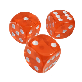 The Fantasy Trip: 14mm Coral d6 Dice Set