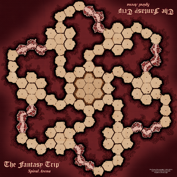 The Fantasy Trip Spiral Arena: Playmat Style B
