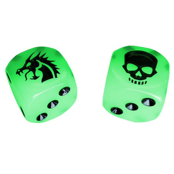 Dragon & Skull Dice Pack (Glow-in-the-dark)