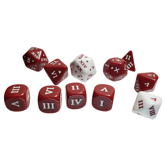 Roman Polyhedral Dice Set
