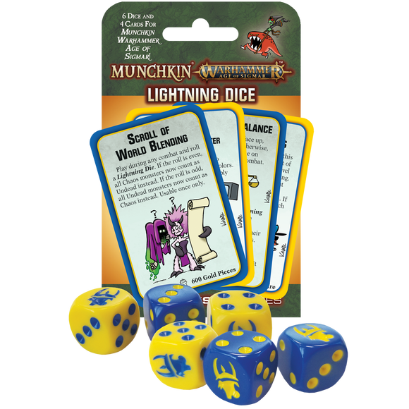 Munchkin Warhammer Age of Sigmar Lightning Dice