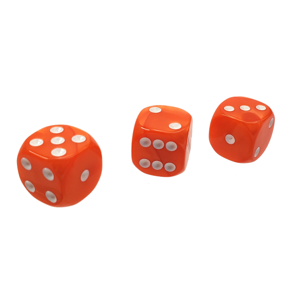 The Fantasy Trip: 14mm Orange d6 Dice Set
