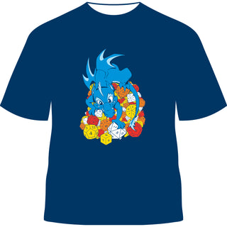 Blue Dice Dragon T-Shirt