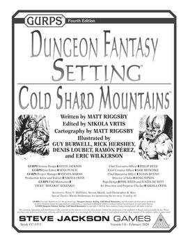 GURPS Dungeon Fantasy Setting: Cold Shard Mountains