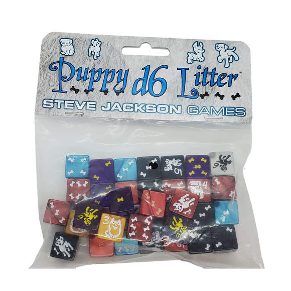 Puppy D6 Litter Dice Set