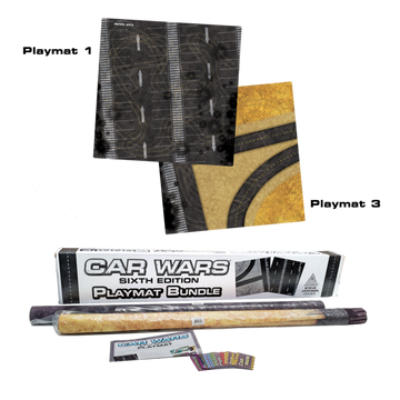 Car Wars Playmat #1/#3 Combo - 0