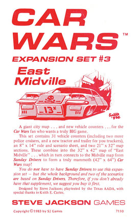 Car Wars Expansion Set 3 - East Midville