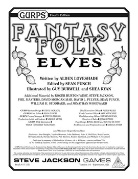 GURPS Fantasy Folk: Elves