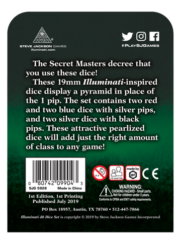 Illuminati d6 Dice Set - 0
