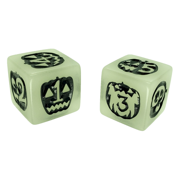 Glow-in-the-Dark Halloween d6 Dice
