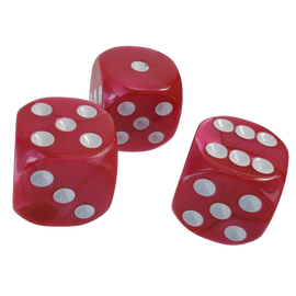 The Fantasy Trip: 14mm Hot Pink d6 Dice Set