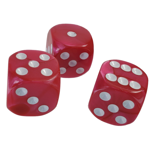 The Fantasy Trip: 14mm Hot Pink d6 Dice Set