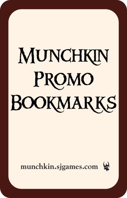 Munchkin Promotional Bookmarks