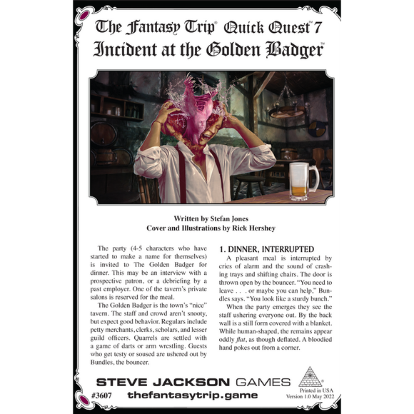 Quick Quest 7: Incident at the Golden Badger