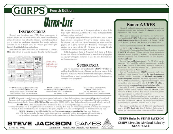 GURPS Ultra-Lite (Spanish Edition)